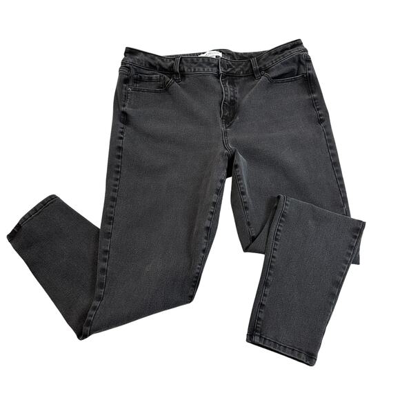 Lane Bryant Jeans Womens Size 16L Black High Rise Ultimate Stretch Skinny Curvy - Picture 2 of 12